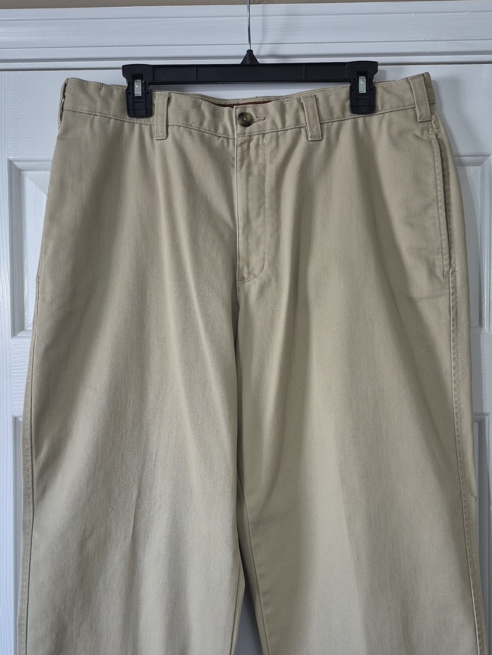 Eddie Bauer Pants Everyday Performance Ruston Fit Flat Front Wrinke Stain Men 36